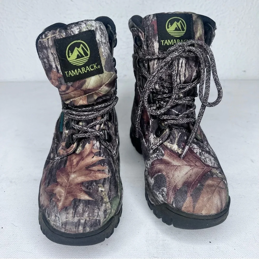 - Tamarack brown leaf print waterproof lace up boot